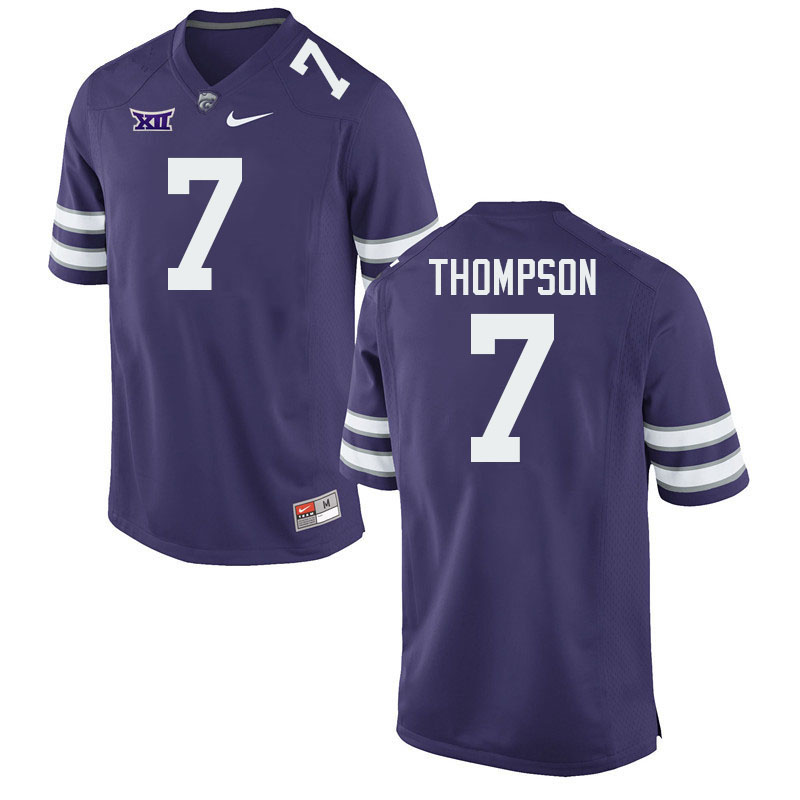 #7 Skylar Thompson Kansas State Wildcats Fotball Jerseys Stitched Sale-Purple